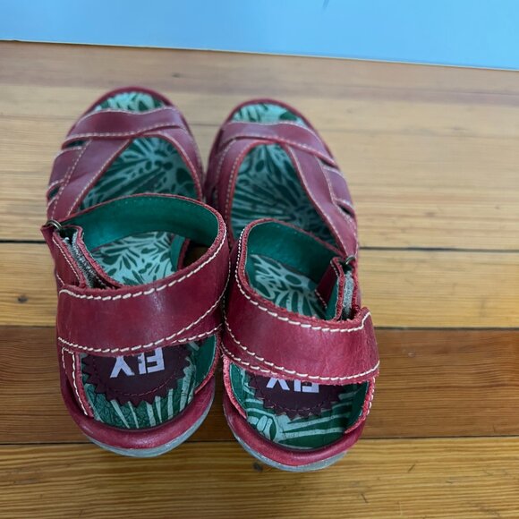 Red Fly London Ankle-strap sandals - Picture 4 of 7